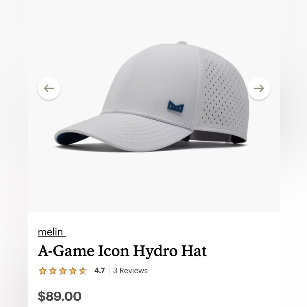 Melin A-Game Icon Hydro Hat - White